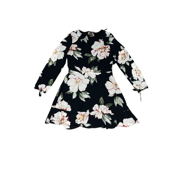 Necessary Objects, New Floral Mini Dress, Size Large - KB19 - Picture 1 of 3